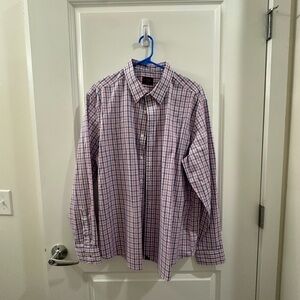 UNTUCKit Men's Casual Checkered Shirt - Pink and Blue